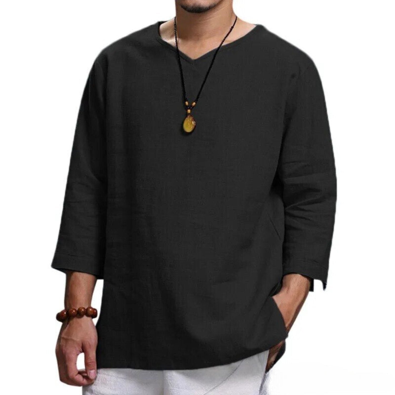 Comfortable Fall Crew Neck Casual Top - OutfitLondon