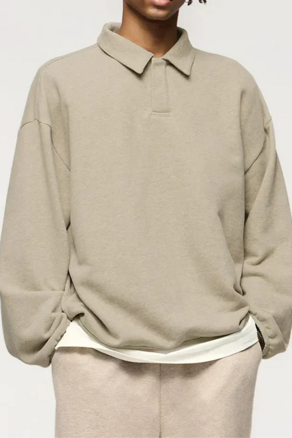 Classic Rich Cotton Polo Sweater - OutfitLondon