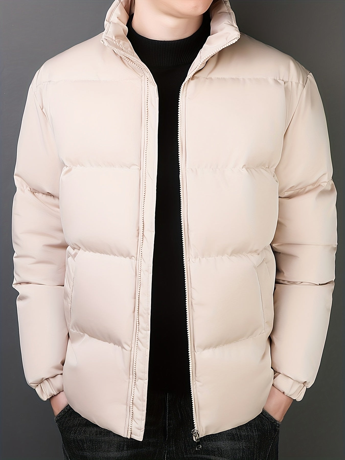 Warm Waterproof Mens Insulated Jacket with Pockets