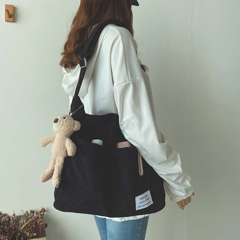 Big Spacious Tote Bag Soft Faux Leather