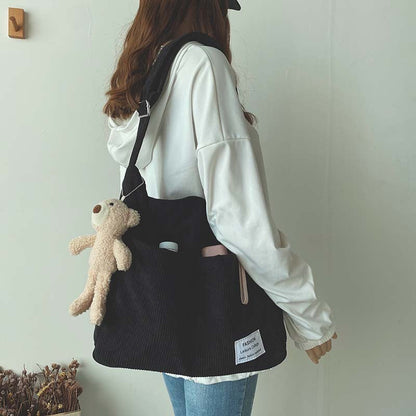 Big Spacious Tote Bag Soft Faux Leather