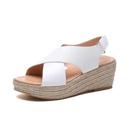 Women's Annadel Eirwyn Straw Wedge Sandal, Platform Sandals