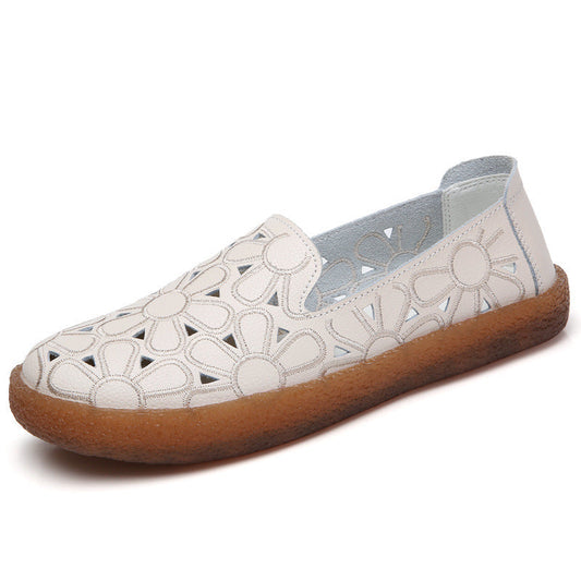 Summer Breathable New Mould Ladies Slip On Flat Shoes