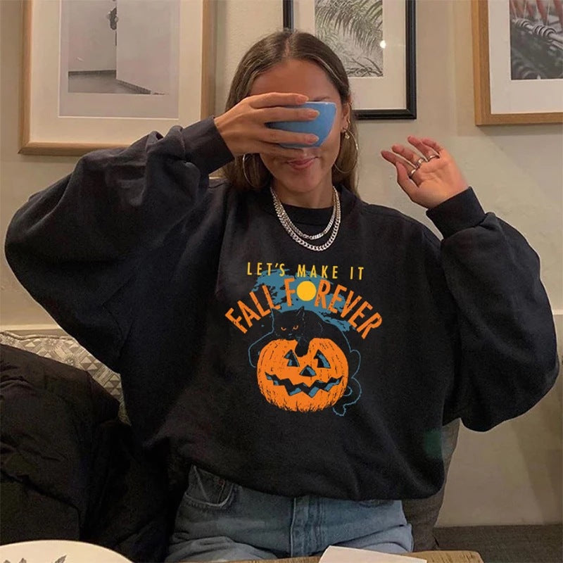 Scary Halloween Ladies Graphic T-Shirt
