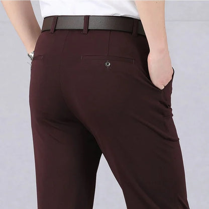 Relaxed Fit Mens Elastic Pants