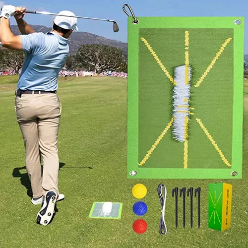 Golf Training Mat For Swing Detection Batting