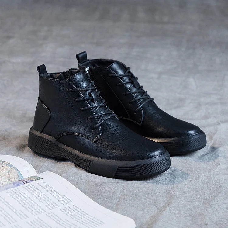 Cozy Classic Low Heel Ankle Boots for Women