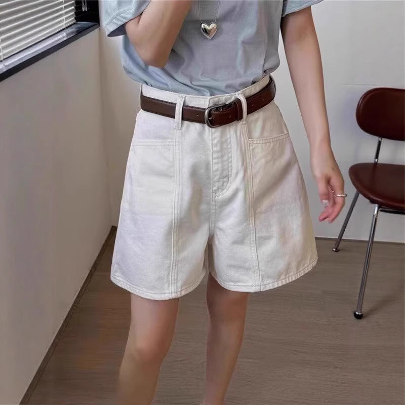 Women's Casual Cotton Cropped Relaxed-Fit Bermuda Shorts
