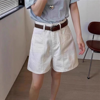 Women's Casual Cotton Cropped Relaxed-Fit Bermuda Shorts