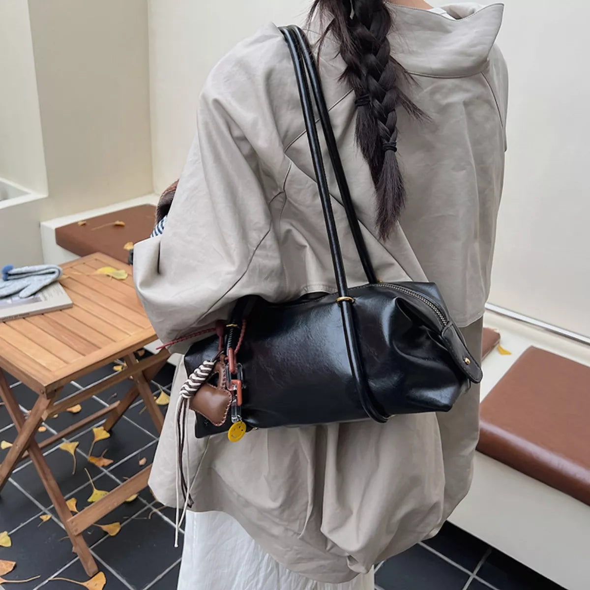 Genuine Small Leather Shoulder Bag for Ladies