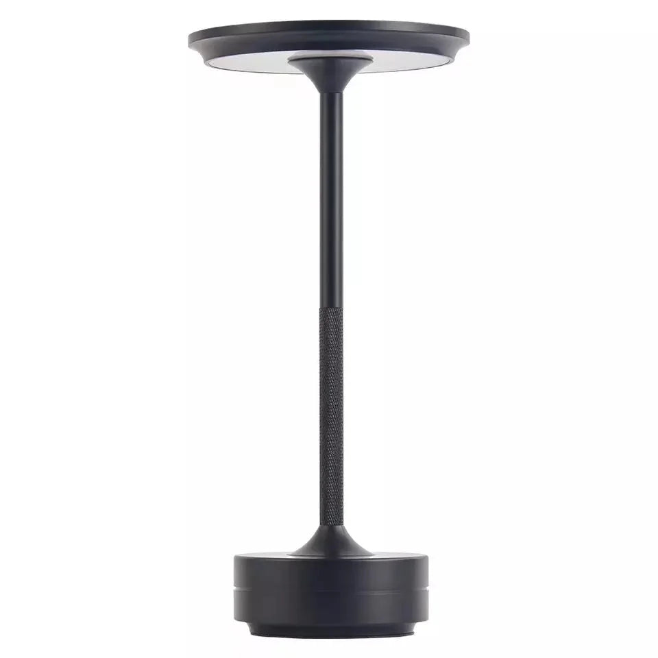 Metallic Cordless Rechargeable Table Lamp& Waterproof Desk Light