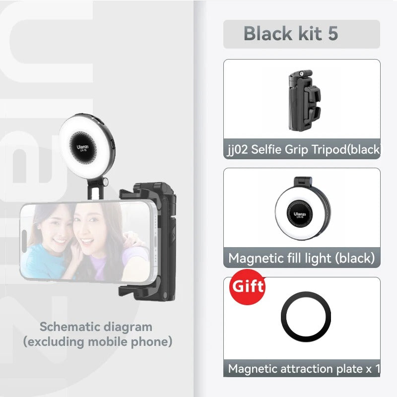 Compact Bluetooth Selfie Stick With 360 Rotation