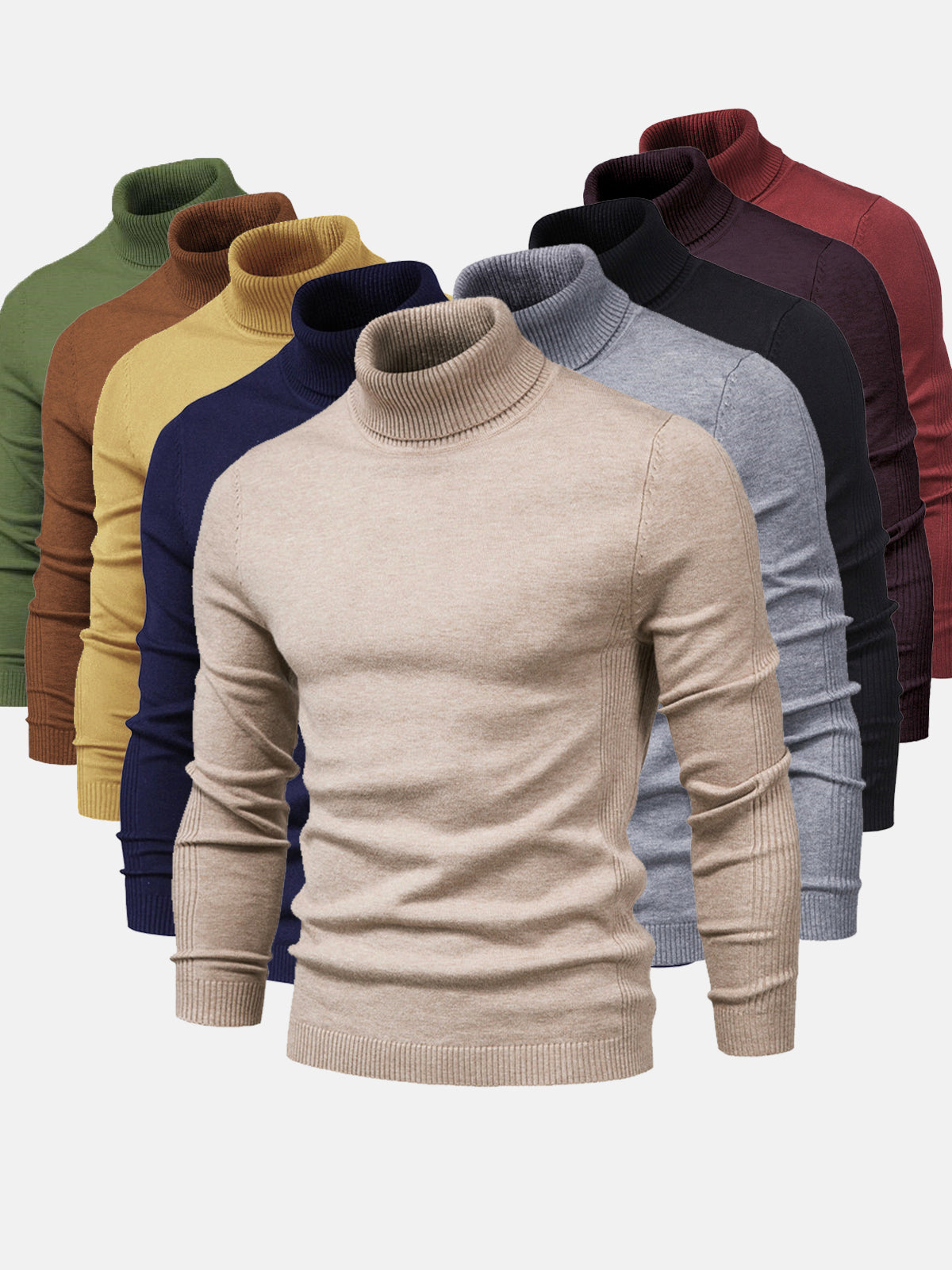 Premium Soft Mens Turtleneck Sweater