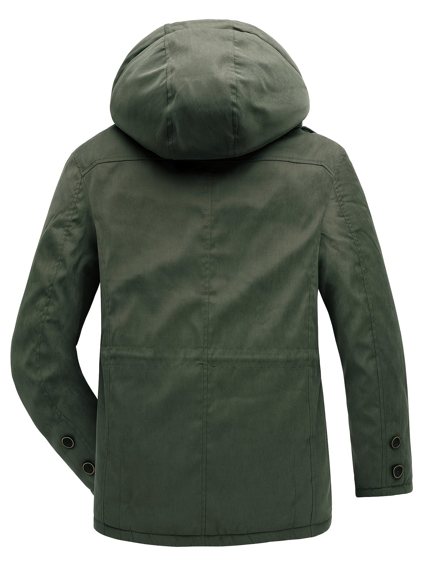 Warm Mens Heavy Parka Coat