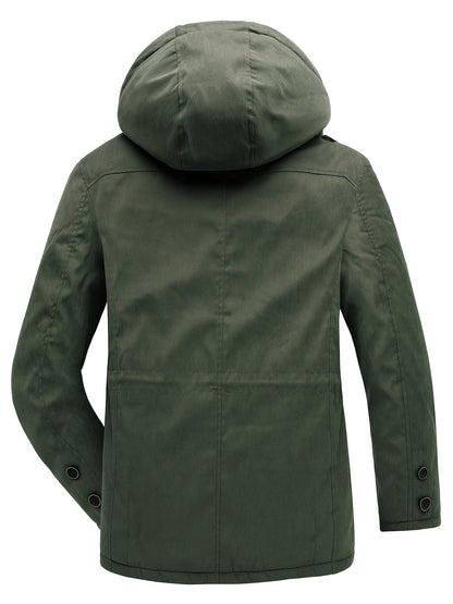 Warm Mens Heavy Parka Coat