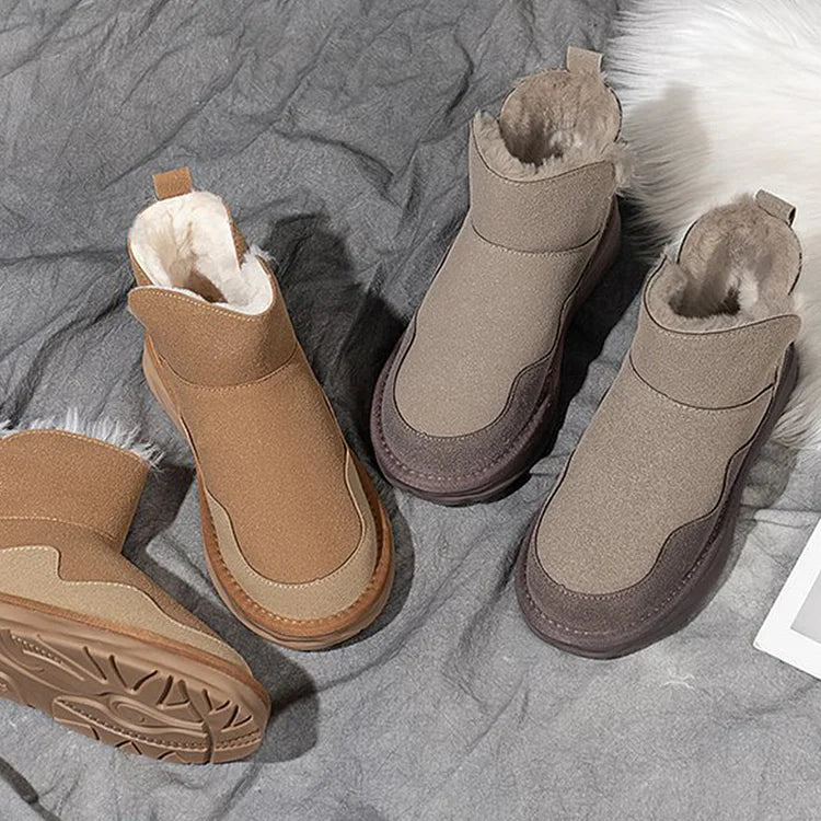 Warm Waterproof Mid Calf Winter Boots for Women