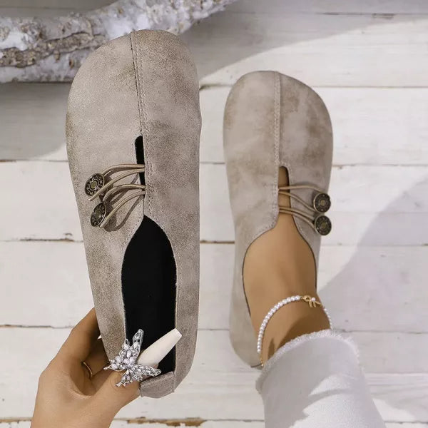 Women’s Summer Slippers Comfortable Flat Shoes with Round Toe