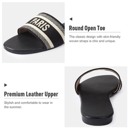 Women's Flat Sandals Casual Beach Sandals Slippers for Summer