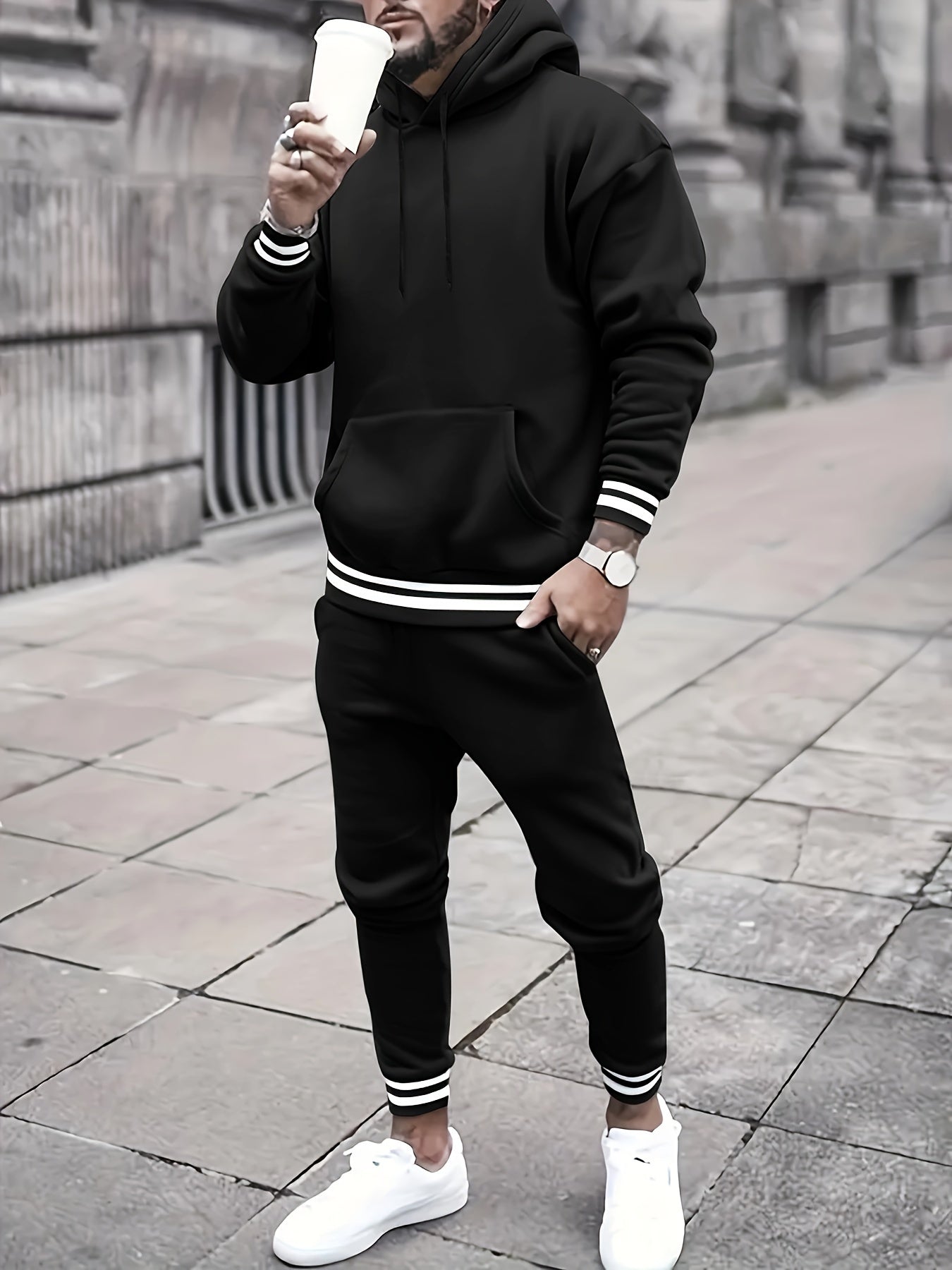 Casual Graphic Printed Mens Jogger Suit