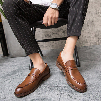 Men’s Loafer Shoes – Genuine Leather – Slip-On – Penny Strap – Smart Casual Fit