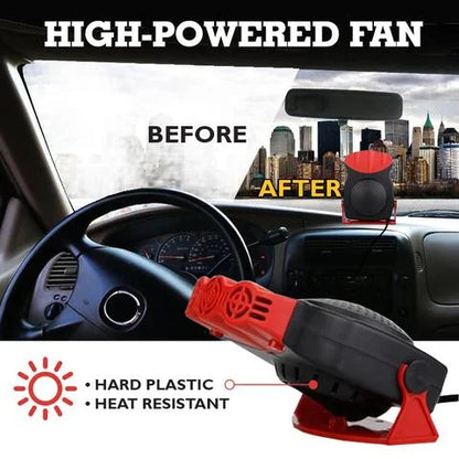 2 In 1 Portable Car Heater Defrosts Defogger