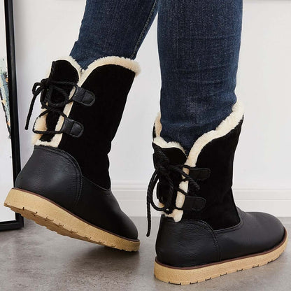 Non Slip Waterproof Snow Anke Boots Warm Fur Lined Booties