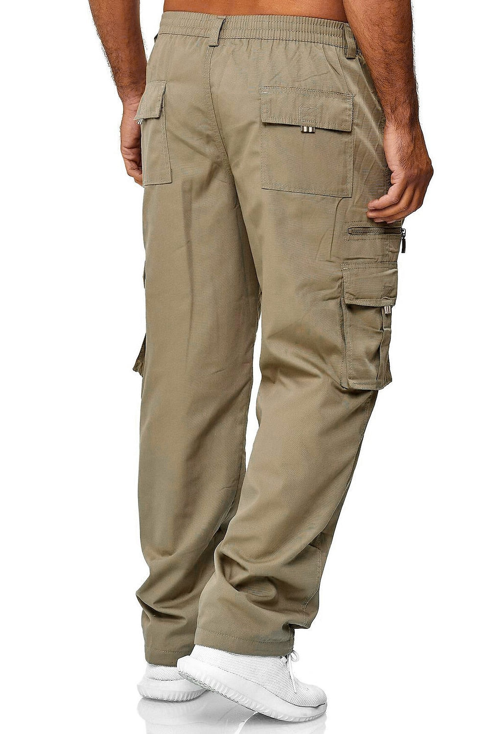 Men's Casual Cargo Pants Trousers Multi-pocket Loose Work Pants Outdoor Trousers Sports Fitness