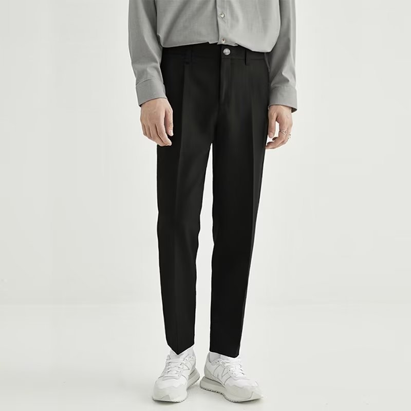 Relaxed Fit Men's Chino Crop Pants - OutfitLondon
