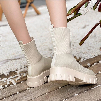 Cozy Cable Knit Ankle Boot Socks
