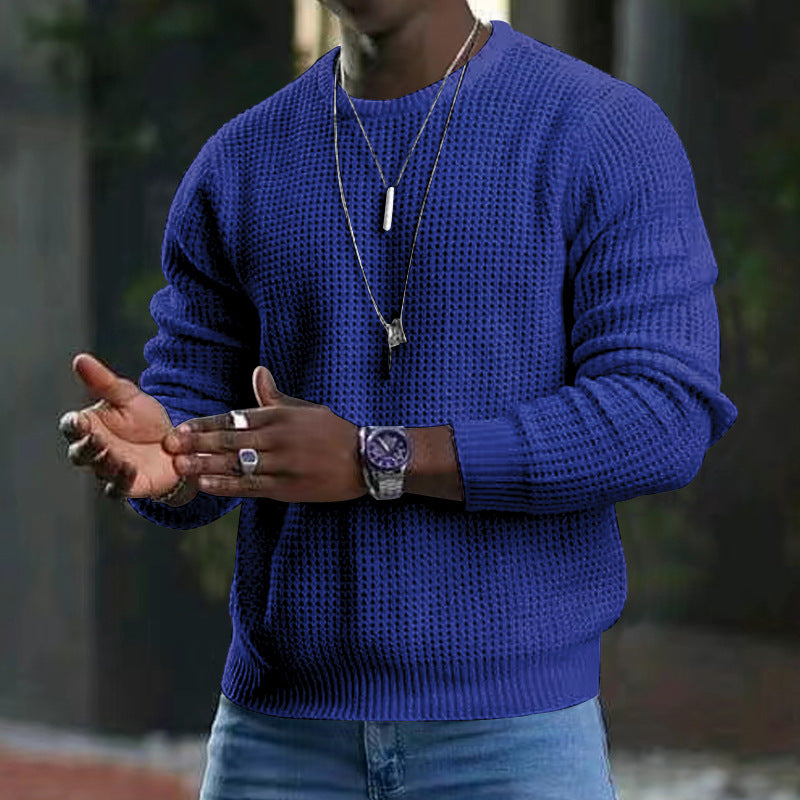 Cozy Mens Thick Crew Neck Jumper Sweater
