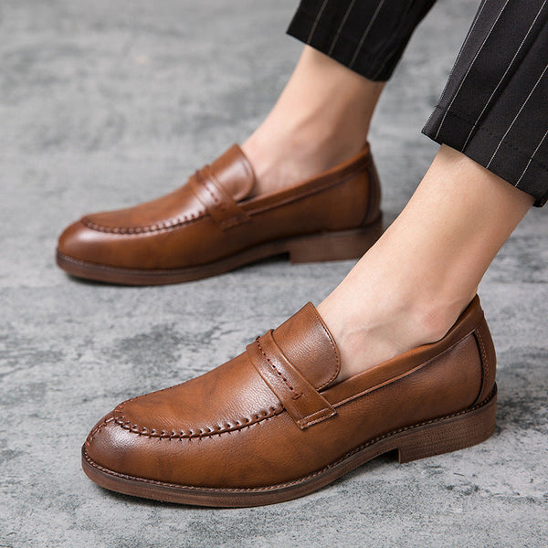 Men’s Loafer Shoes – Genuine Leather – Slip-On – Penny Strap – Smart Casual Fit