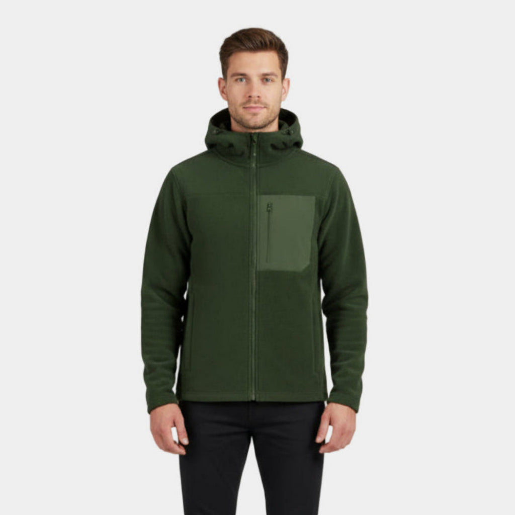 Insulated Water Resistant Mens Fleece Coat