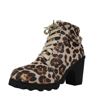 Sexy High Heel Lace-Up Ankle Boots for Women