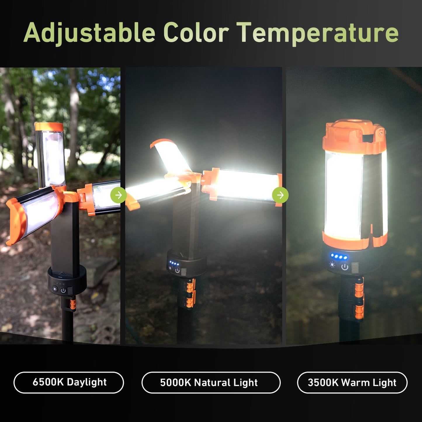 Multifunctional Portable Camping Light with Bracket