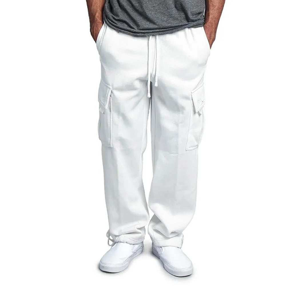 Soft Men's Fleece Cargo Sweatpants