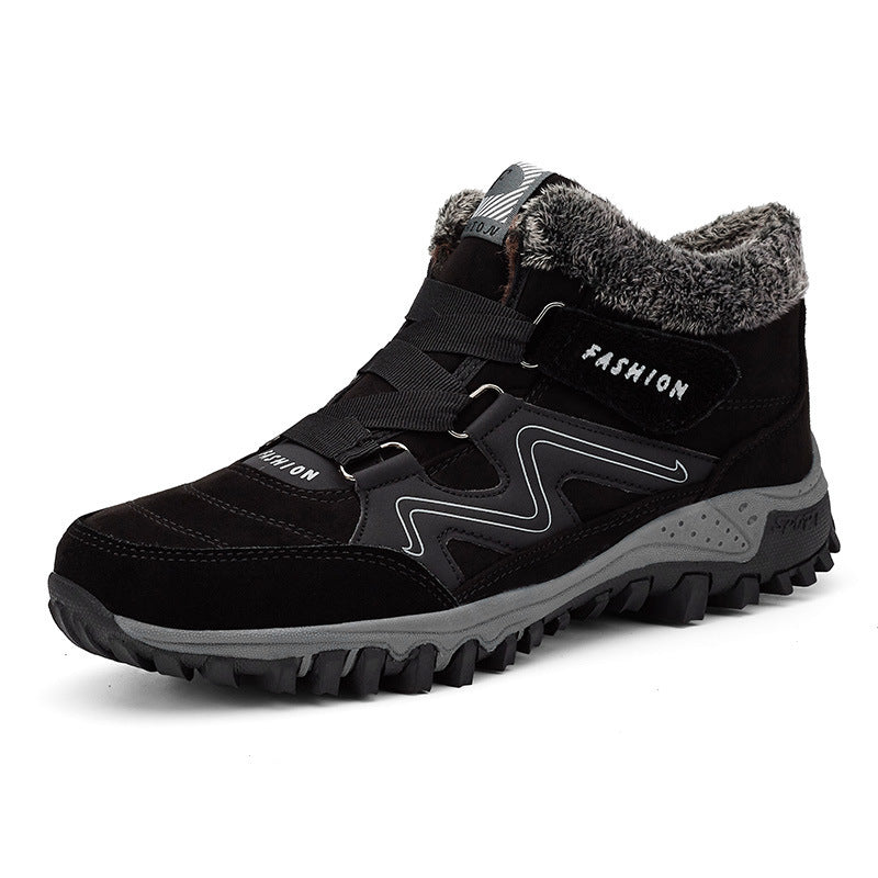 Orthopedic Shoes Anti-collision Velcro Hiking Ankle Sneakers Suede Outdoor