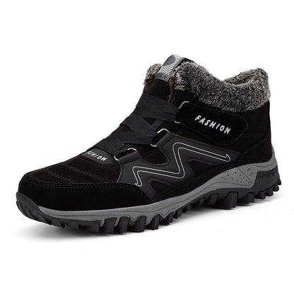 Orthopedic Shoes Anti-collision Velcro Hiking Ankle Sneakers Suede Outdoor