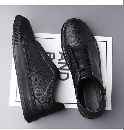 Leather Crossover Sneakers