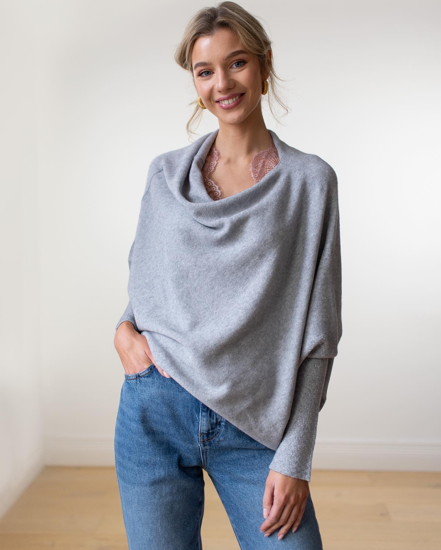 Soft Cashmere Blend Offbeat Sweater
