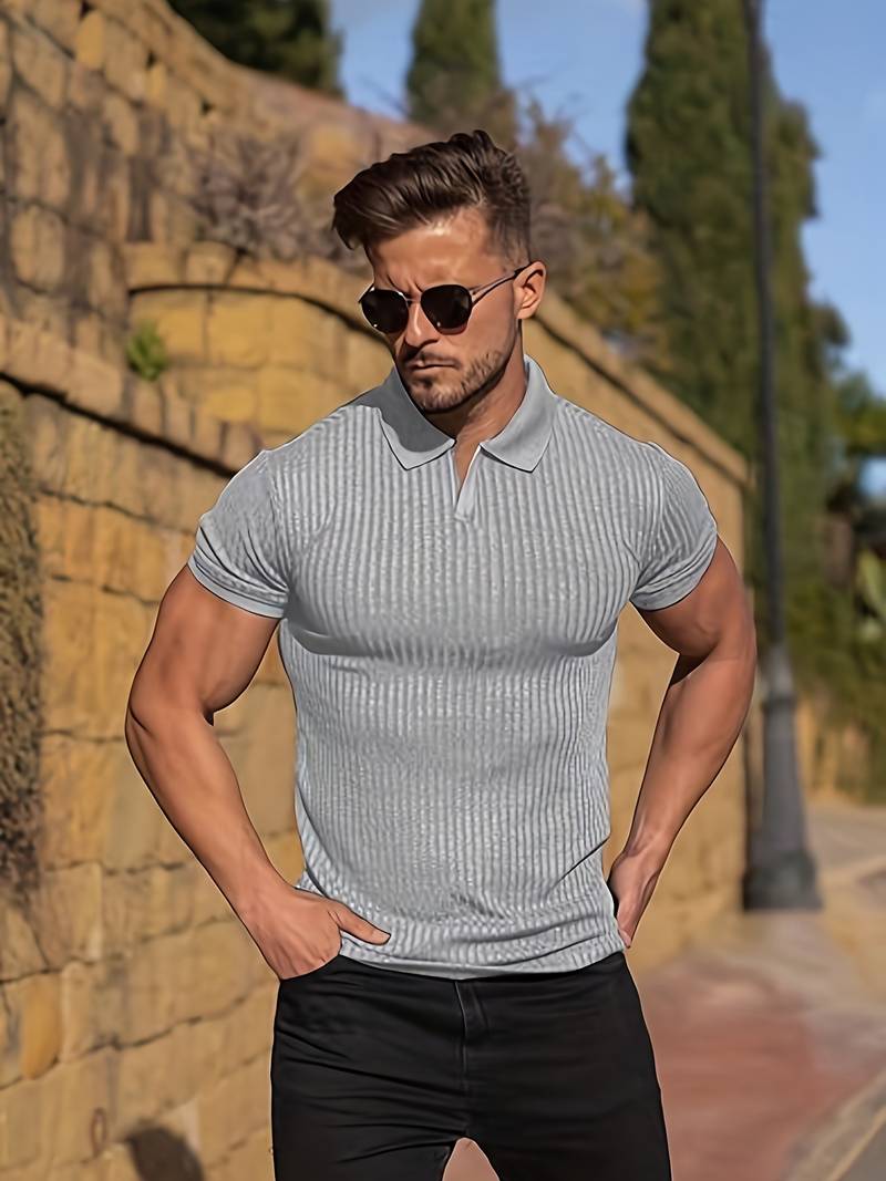 Men's Fitted Crew Neck Shirt