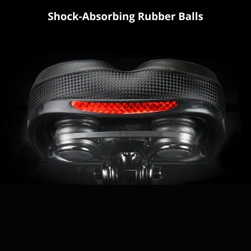 Most Comfortable Bike Seat With Memory Foam Waterproof Bike Saddle Universal Fit Shock Absorbing With Reflective Band