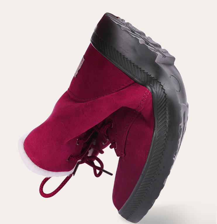 Comfort Warm Fur Flat Waterproof Snow Ankle Boots Cotton Lined Winter Booties