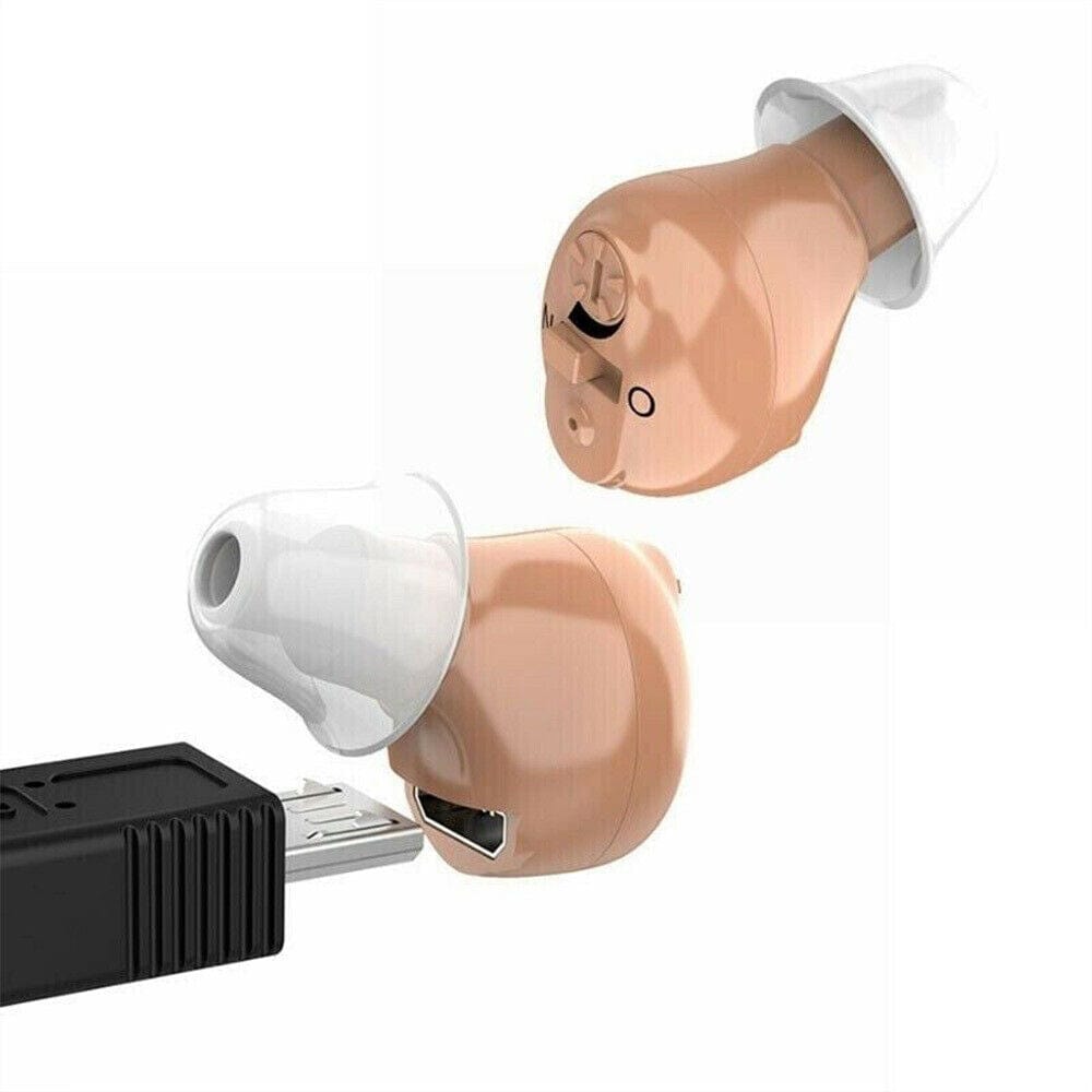 USB Rechargeable Invisible In Ear Sound Amplifier Hearing Aids