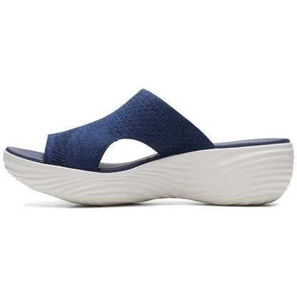 2023 Upgraded - Stretch Orthotic Slide Sandals, Knitted Sports Corrective Sandals