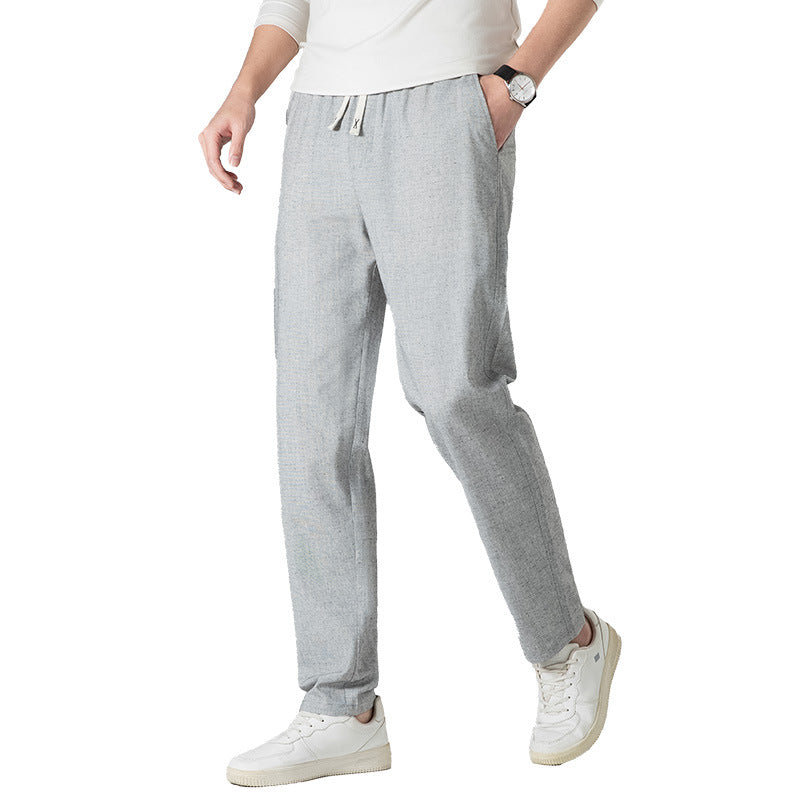 Men's Casual Lightweight Drawstring Summer Trousers