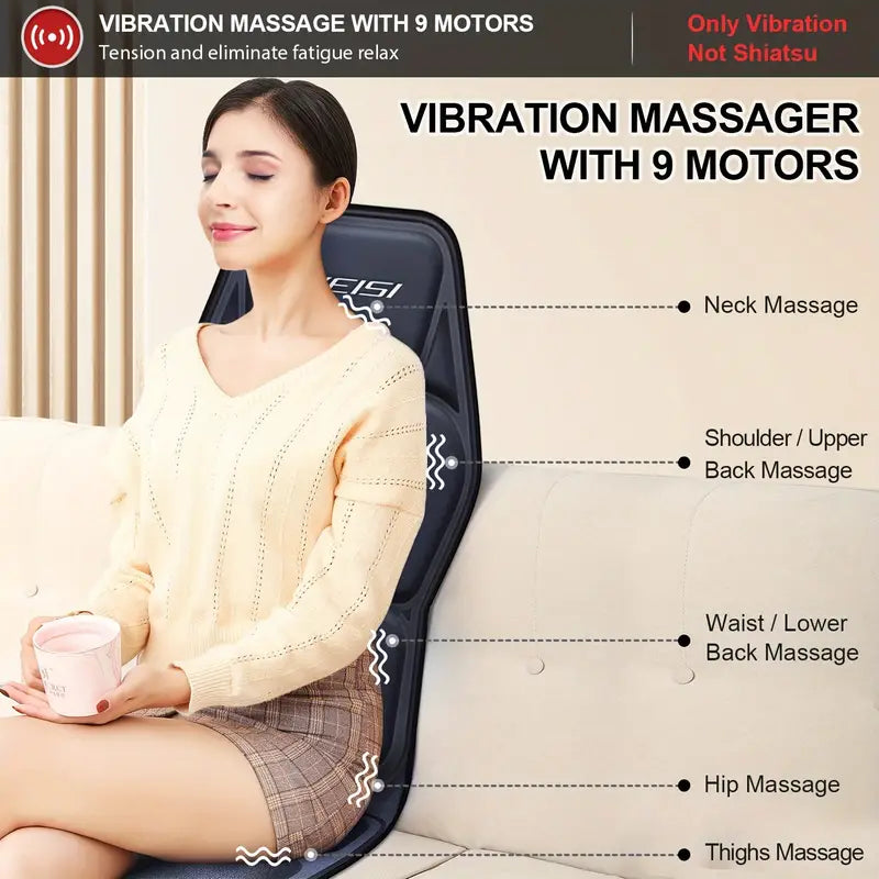 Relaxing Heat Therapy Back Massager