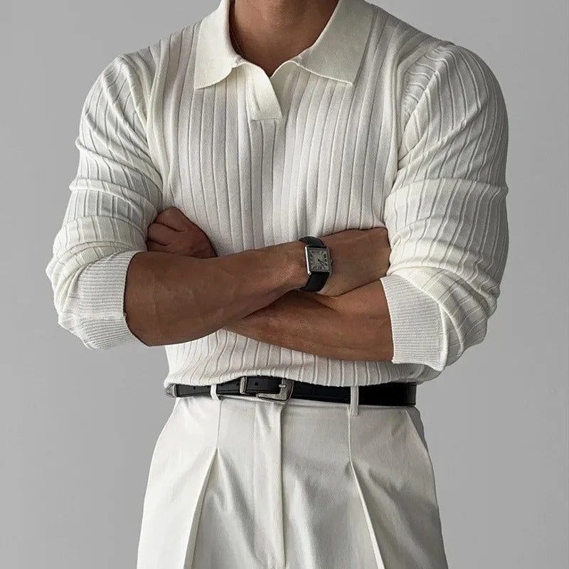 Elegantes Männer Polo Hemd Langarm - OutfitLondon
