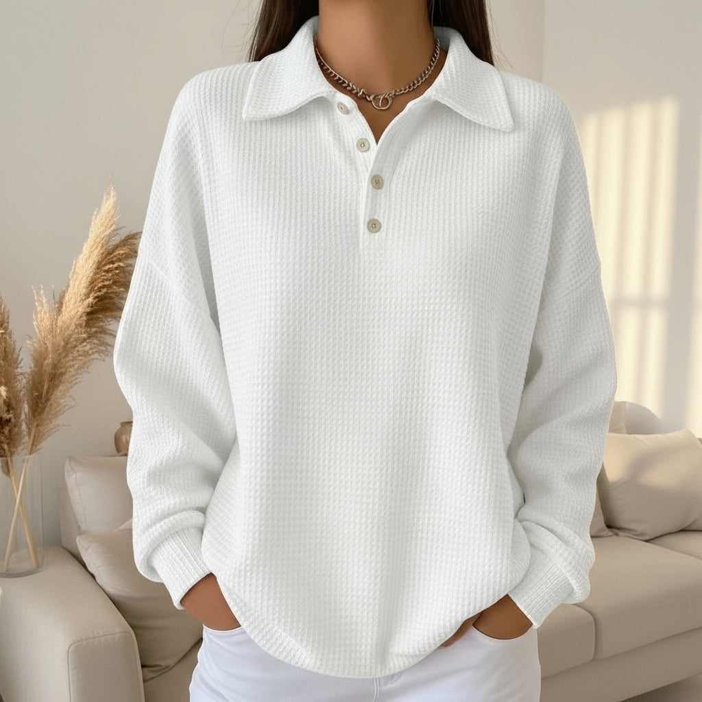 Comfy Knit Polo Sweater