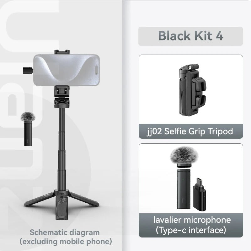 Compact Bluetooth Selfie Stick With 360 Rotation