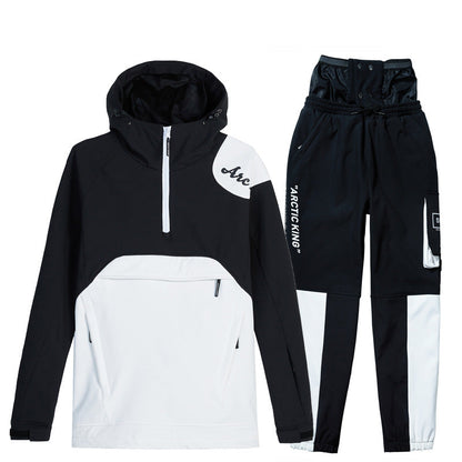 Men's Windproof Durable Ski Suit for Outdoor Sports